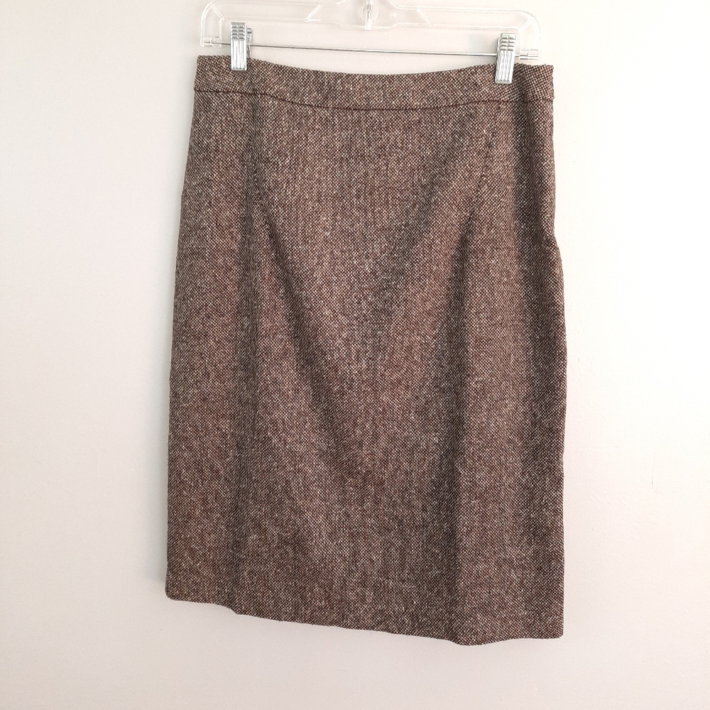 Citrine Collection Tweed Style Button Detail Skirt